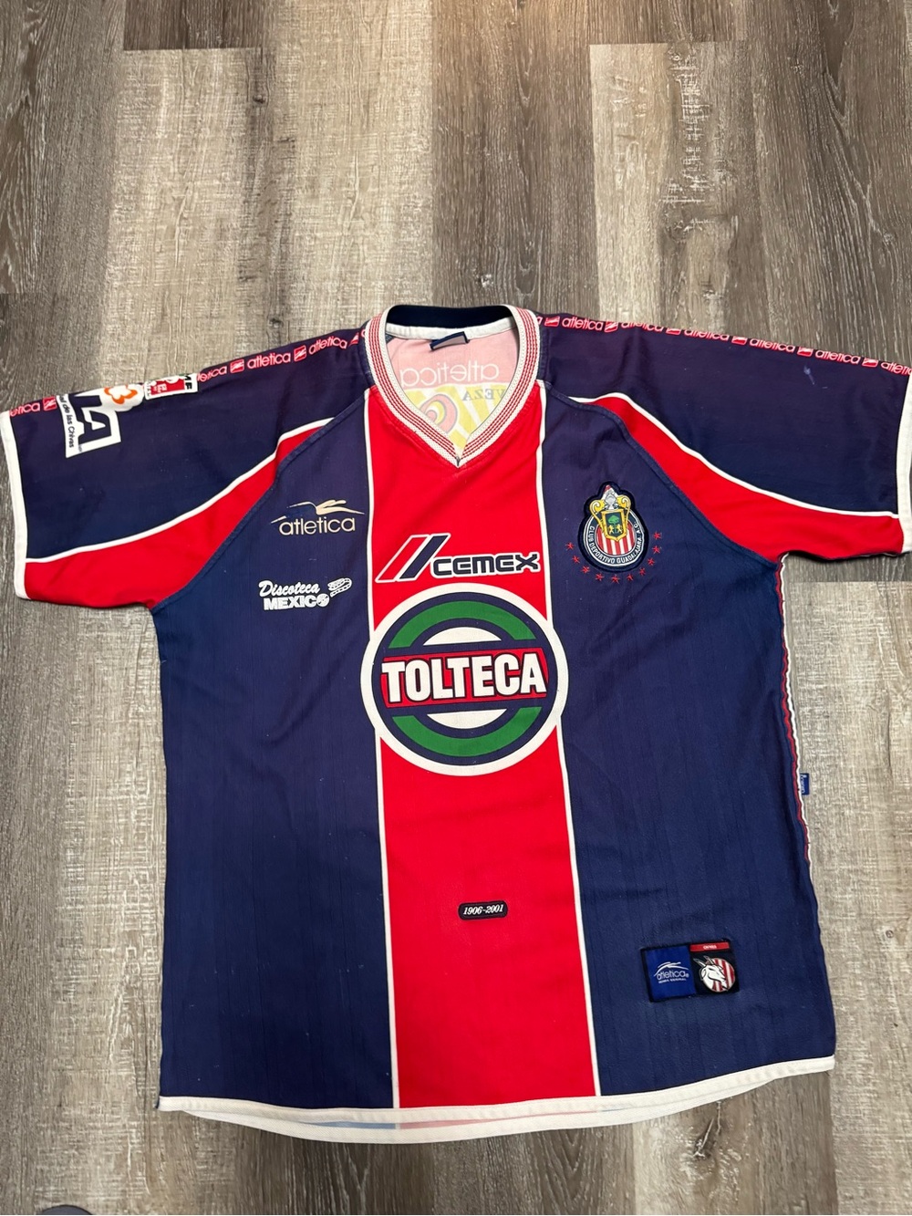 Atletica Chivas Kids Soccer Jersey - Navy & Red